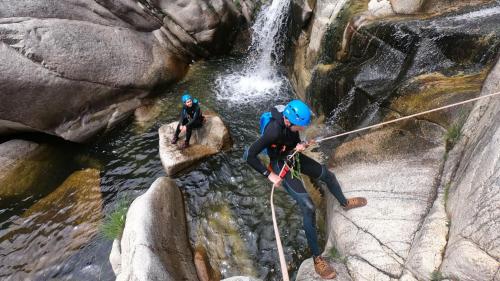 Moments during canyoning in Bau Mela