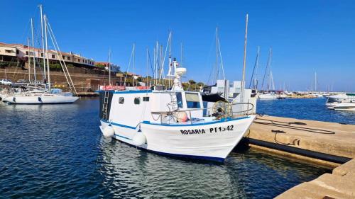 Barca da pesca nel Golfo dell'Asinara