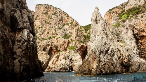 Rugged coastline of Buggerru