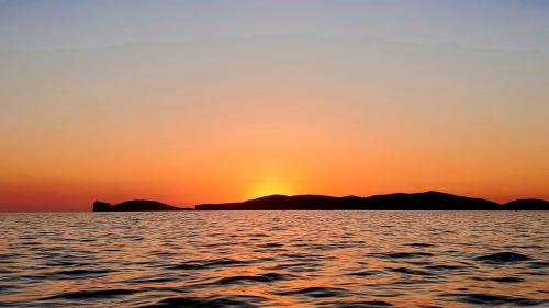 The Capo Caccia promontory during sunset