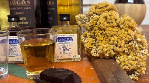 Liqueurs produced in a company in the centre of Sardinia with native herbal aromas
