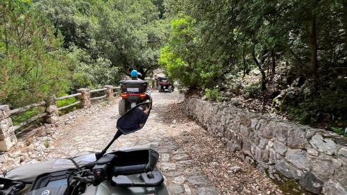 Quad bikes during the excursion to Cala Sisine