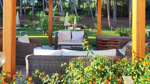 Relaxation area of the villa in Sorso