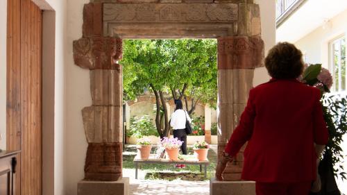 Ancient portal present in a cellar in Laconi 