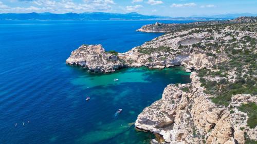 Coast between Cagliari and the Poetto