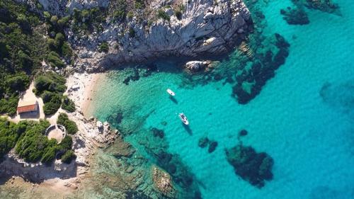 Small beach on the island of Molara