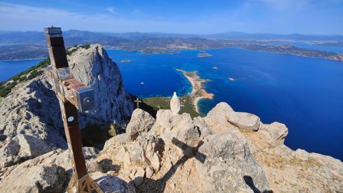 The panoramic view from the summit of Tavolara on the east coast