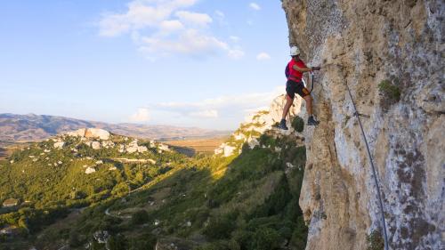 Giorré via ferrata in the Cargeghe area near Sassari