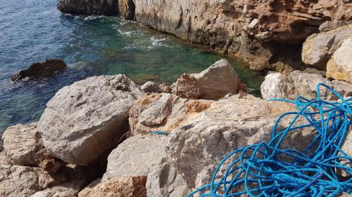 Corde utilizzate per l'attività di Dry Canyoning a Porto Flavia