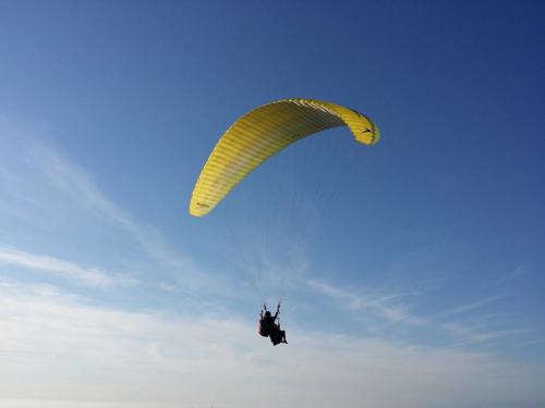 Paragliding flight in northern Sardinia