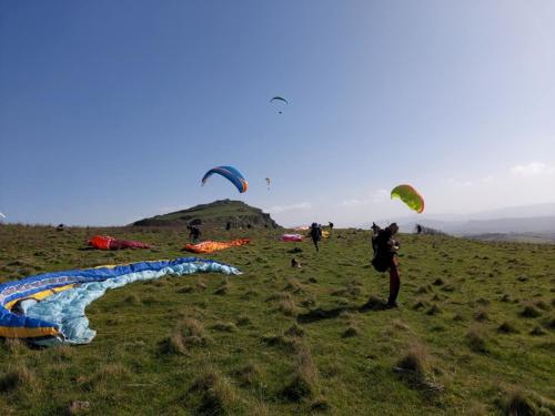 Starting runway for paragliding flight