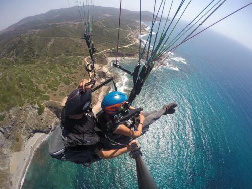 Panorama seen while paragliding in Castelsardo